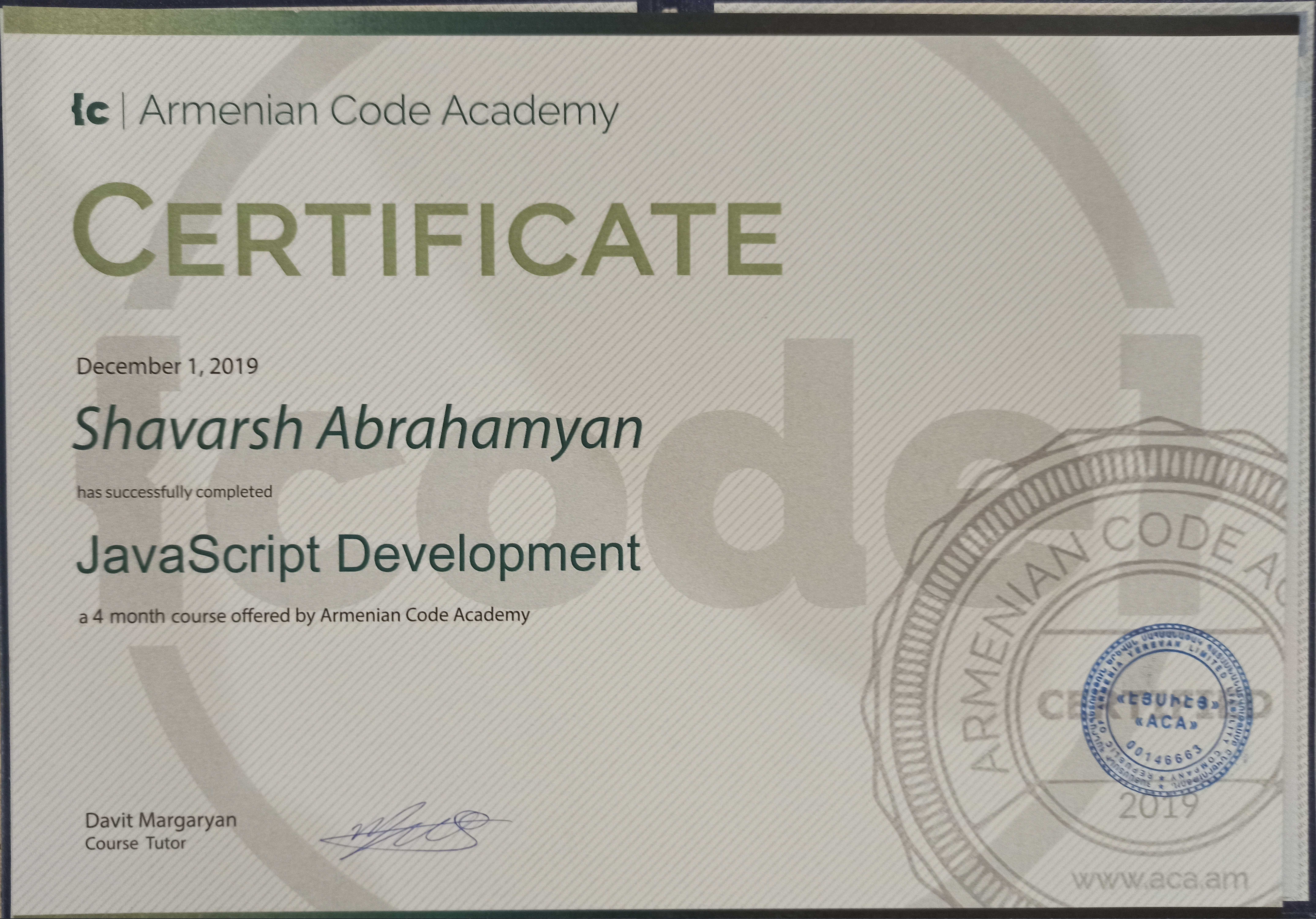 JavaScript Development