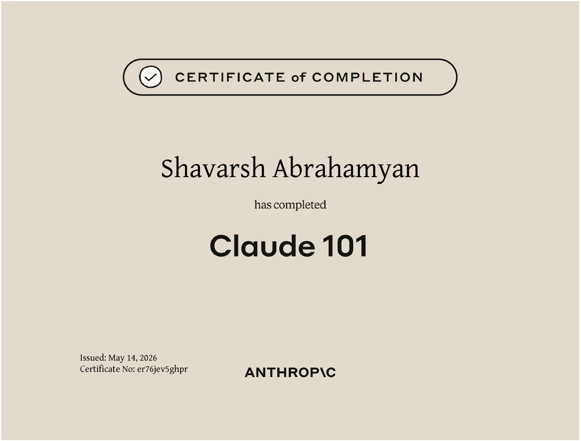 Claude 101